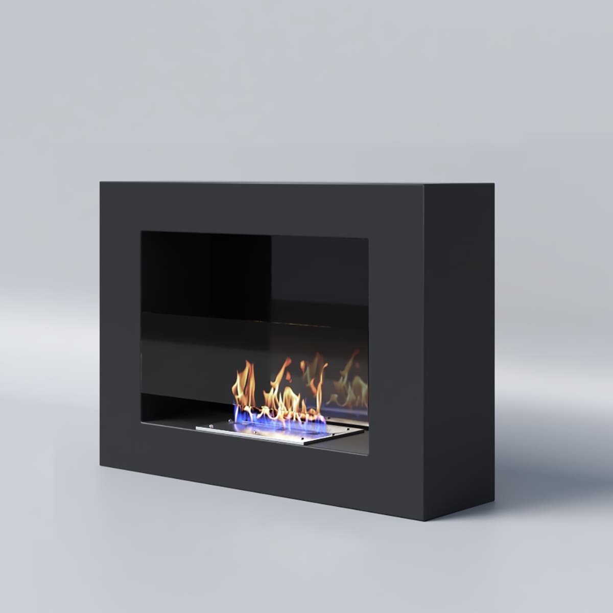 Биокамин "Русский огонь" Лайт 550N настенный с декоративным стеклом (стемалитом) по цене 17 350 руб.