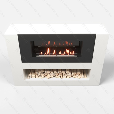 Тумба LUXFIRE с биокамином "Лукоморье" 1200 (белая) по цене 81 438 руб.
