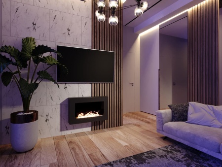 Биокамин "Русский огонь" Лофт 800N настенный (высота 500мм) по цене 20 900 руб.