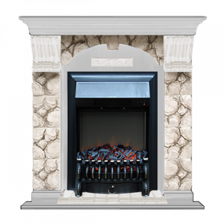 Арочный Карелия (беленый дуб)+Fobos Black